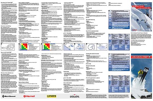Zadní strana Freeride Map – ukázkově Arlberg