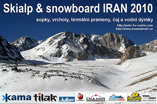 Závěrečný snímek promítání o skialpu a snowboardu v Íránu