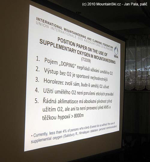 Pravidla pro použití umělého kyslíku v zóně smrti