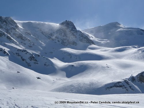 Monte Cevedale (3778m) od chaty pizzini