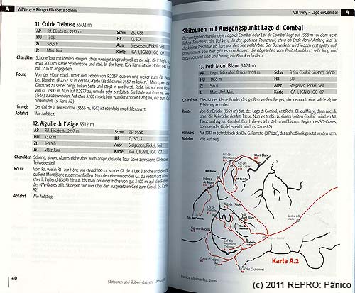 Popis jednotlivých výletů a úvod do další podoblasti s mapovým nákresem