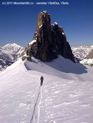 Kamenný pilíř Tschingellochtig­horn 2735 m
