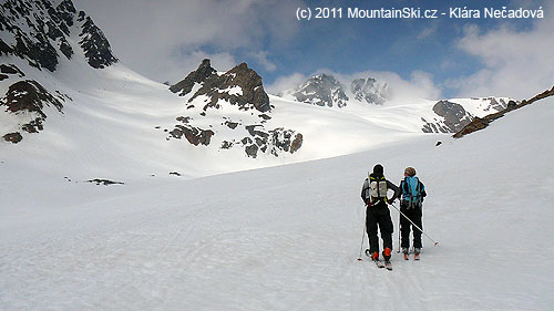 Ledovce poblíž vrcholu Fluchtkogel – 3497 m