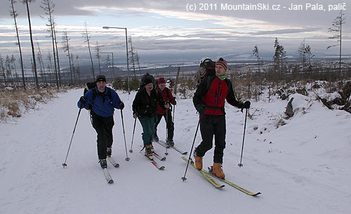 Na sáňkařské dráze mezi Smokovcem a Hrebienkom