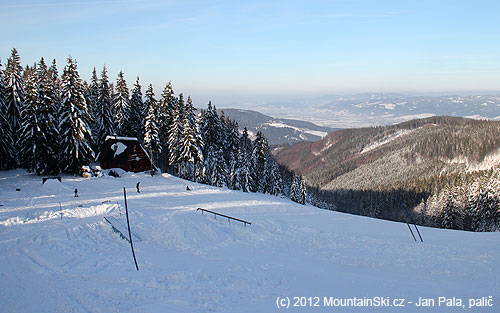 Snowpark v lyžařském středisku Severka