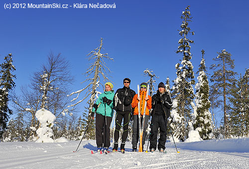 Útočný česko-finský team: Janča, Peťa, Klára a Niko