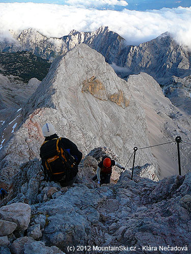 Výstupová cesta od Triglavski dom na Triglav – ferrata A-B