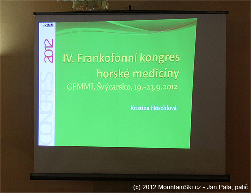 Podrobné představení novinek z Frankofonního kongresu horské medicíny v podání Kristiny Höschlové