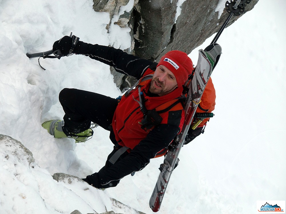 Jiří Pažout Kočara při alpském výstupu