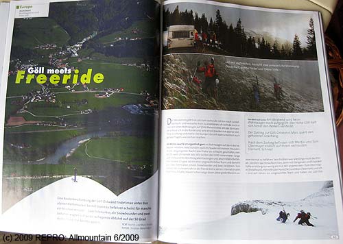 Parádní freeride, dole zeleno, nahoře hromady sněhu – Allmountain 6.2009