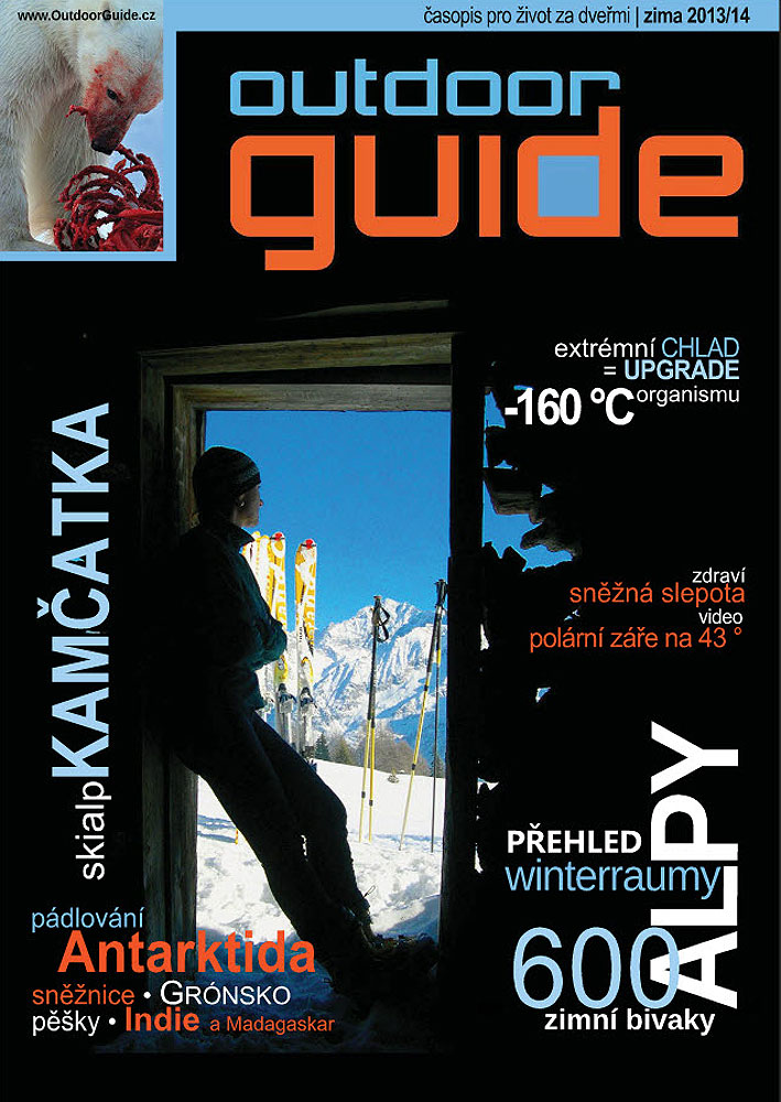 Titulní strana časopisu OutdoorGuide – speciál Zima 2013–2014