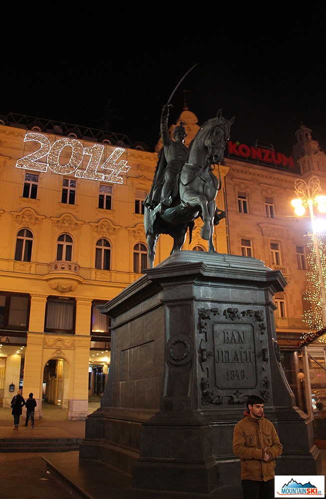 Ban Jelačič na vše dohlíží…