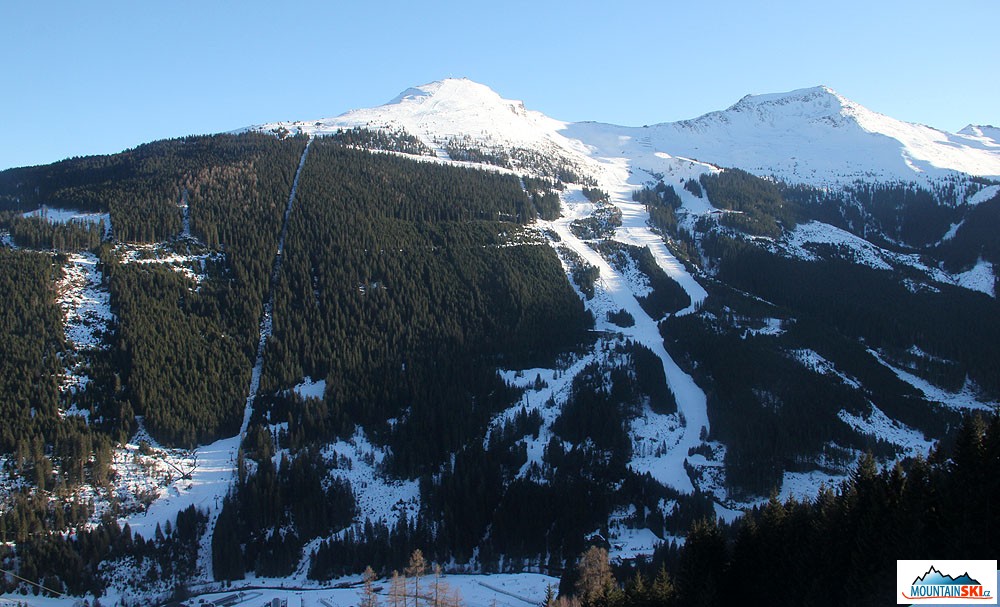 Přehledové foto oblasti Angertal – Stubnerkogel