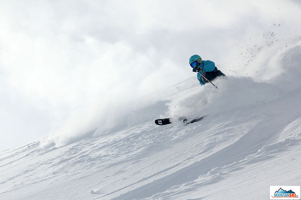 Skier: Aljona, location: Mottolino Fun Mountain Livigno, photo: palič