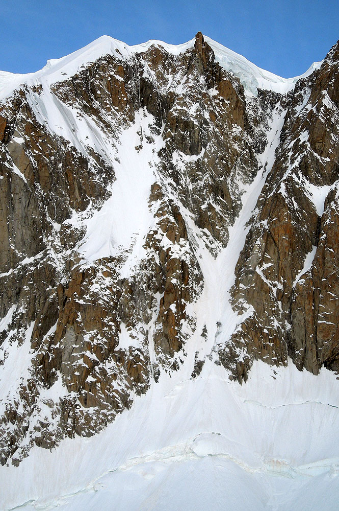 Východní žlab z Mt. Maudit