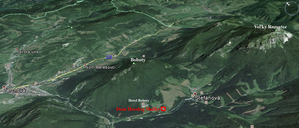 Poloha doma horskej služby