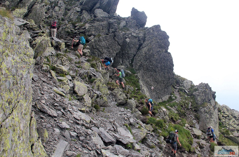 Naše skupina šla tudy dolů, zatímco Rakušané nahoru