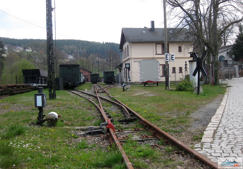 Muzeum úzkokolejky v Rittersgrünemu – 100 m kolejí