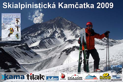Závěrečný snímek promítání Skialpinistická Kamčatka 2009