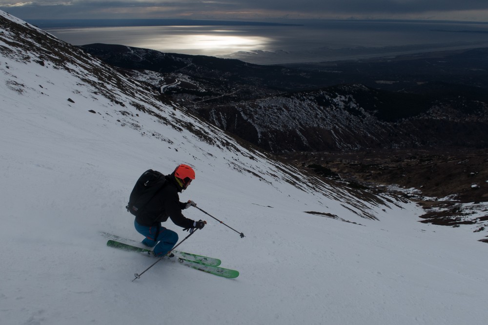 Miško pri zjazde z Peak 3 pri Anchorage