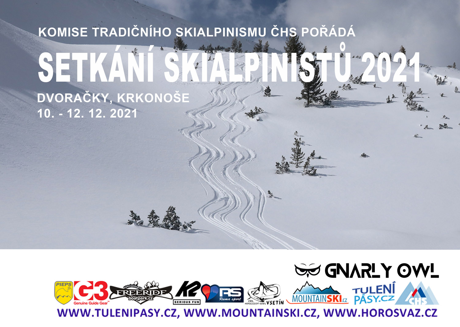 Pozvánka na Setkání skialpinistů 2021 na Dvoračkách