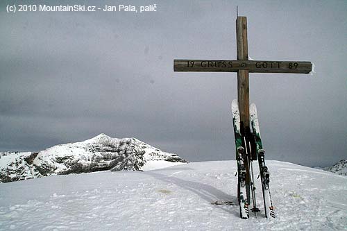 Vrcholový kříž na Gjaidtroghöhe – 2989 m