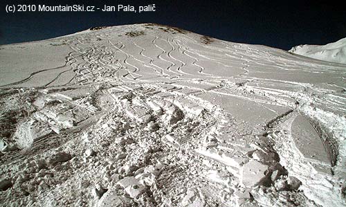 Rozježděná horní část z Viehbühelu – 2420 m