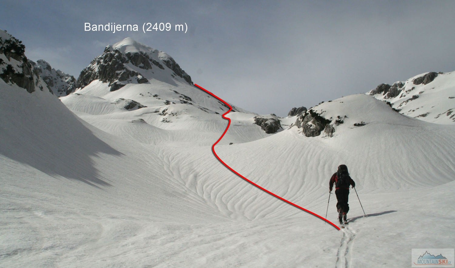 Na svazích pod sedlem Trojni prevoj (2245 m)